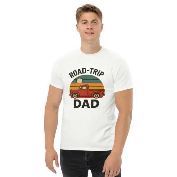 Road-Trip Dad Classic Tee – Vintage Sunset Dad Shirt
