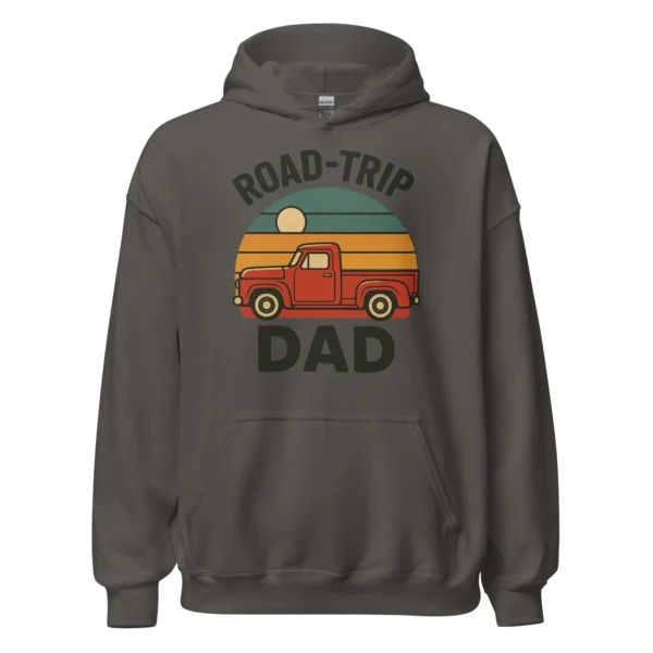 Road-Trip Dad Adventure Hoodie - Vintage Pickup Hoodie