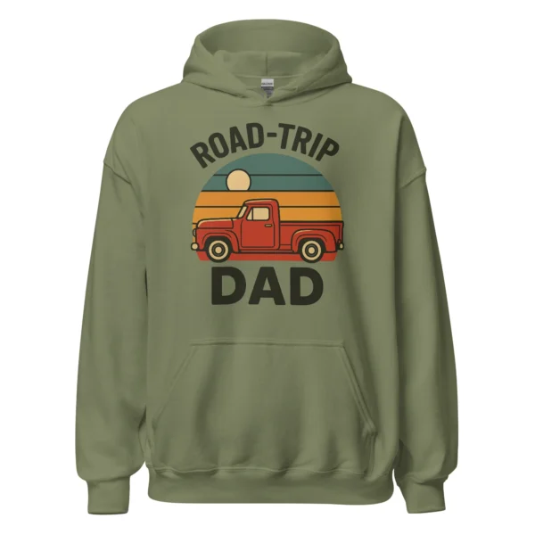 Road-Trip Dad Adventure Hoodie - Vintage Pickup Hoodie