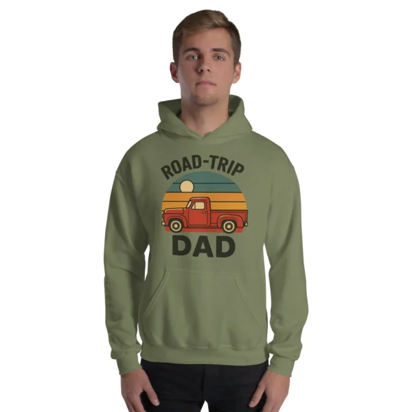 Road-Trip Dad Adventure Hoodie - Vintage Pickup Hoodie