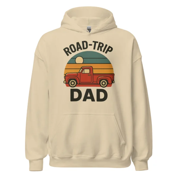 Road-Trip Dad Adventure Hoodie - Vintage Pickup Hoodie