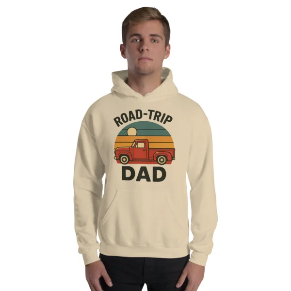 Road-Trip Dad Adventure Hoodie - Vintage Pickup Hoodie