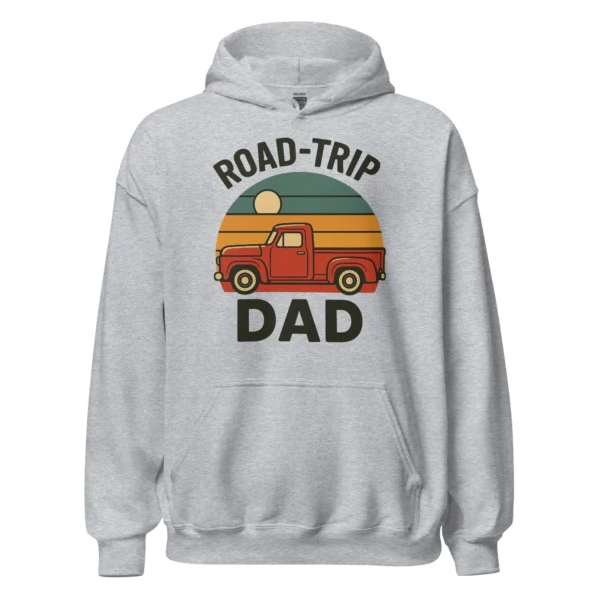 Road-Trip Dad Adventure Hoodie - Vintage Pickup Hoodie