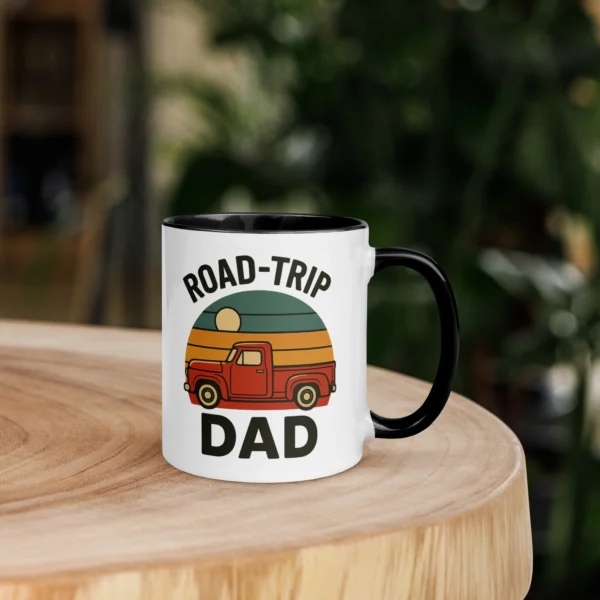 Road-Trip Dad Color Accent Mug – Adventure Dad Coffee Mug