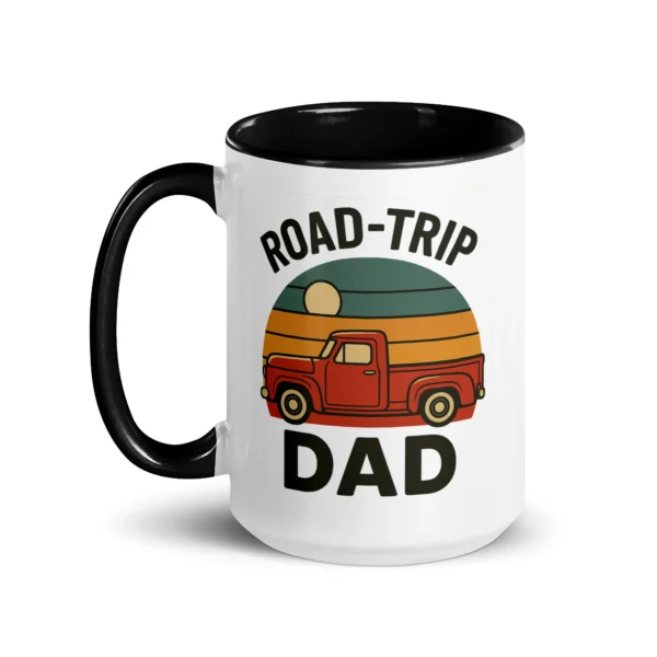 Road-Trip Dad Color Accent Mug – Adventure Dad Coffee Mug