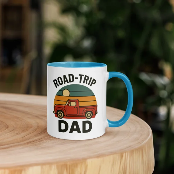 Road-Trip Dad Color Accent Mug – Adventure Dad Coffee Mug