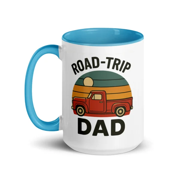 Road-Trip Dad Color Accent Mug – Adventure Dad Coffee Mug