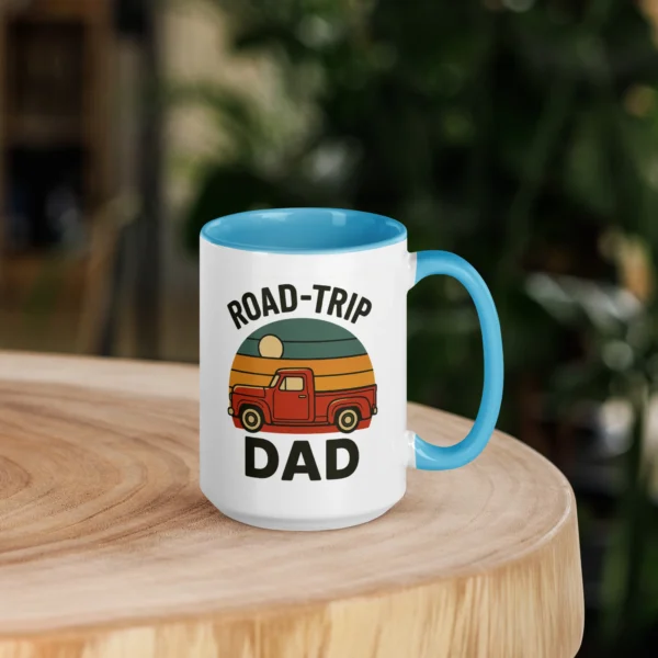 Road-Trip Dad Color Accent Mug – Adventure Dad Coffee Mug