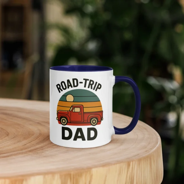 Road-Trip Dad Color Accent Mug – Adventure Dad Coffee Mug