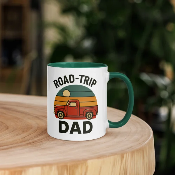 Road-Trip Dad Color Accent Mug – Adventure Dad Coffee Mug