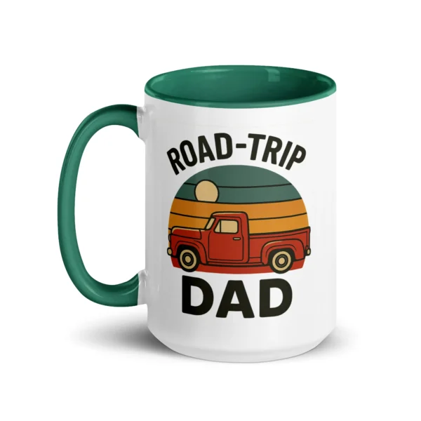 Road-Trip Dad Color Accent Mug – Adventure Dad Coffee Mug