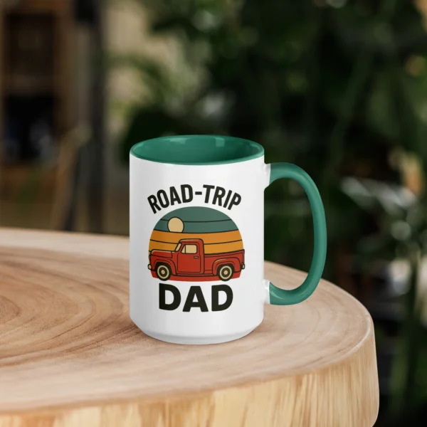 Road-Trip Dad Color Accent Mug – Adventure Dad Coffee Mug