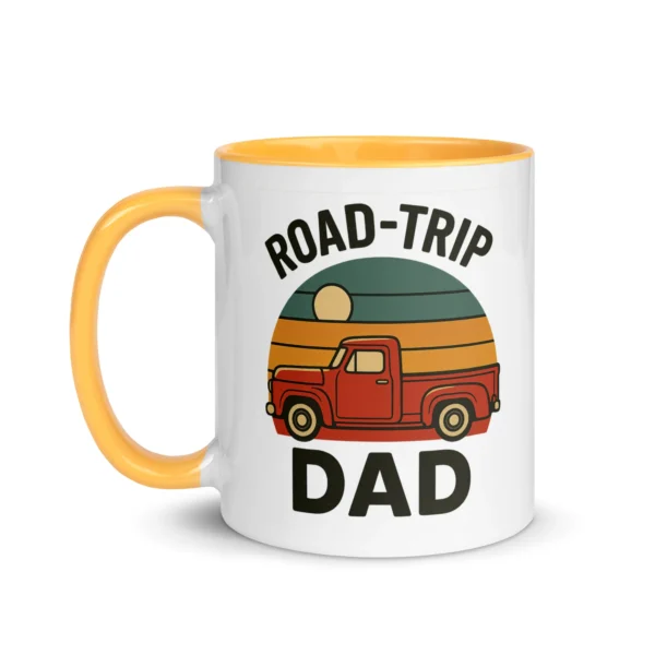 Road-Trip Dad Color Accent Mug – Adventure Dad Coffee Mug