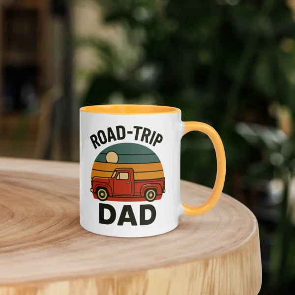 Road-Trip Dad Color Accent Mug – Adventure Dad Coffee Mug