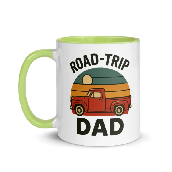 Road-Trip Dad Color Accent Mug – Adventure Dad Coffee Mug
