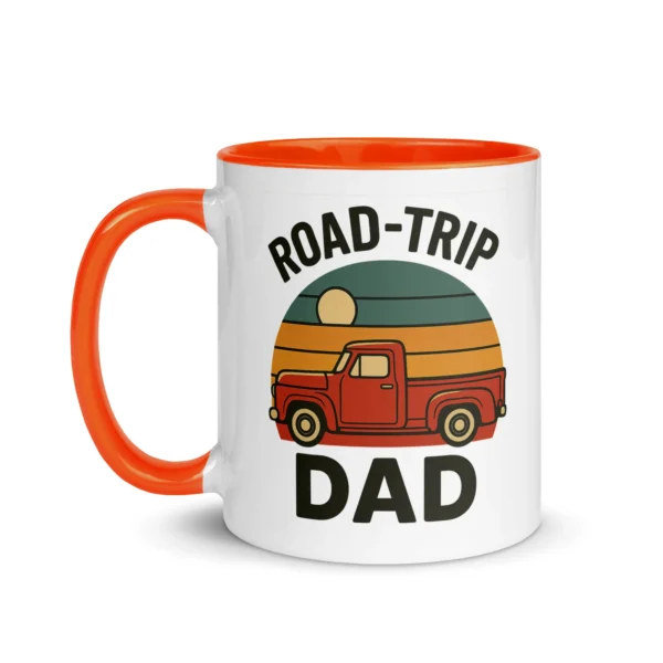 Road-Trip Dad Color Accent Mug – Adventure Dad Coffee Mug