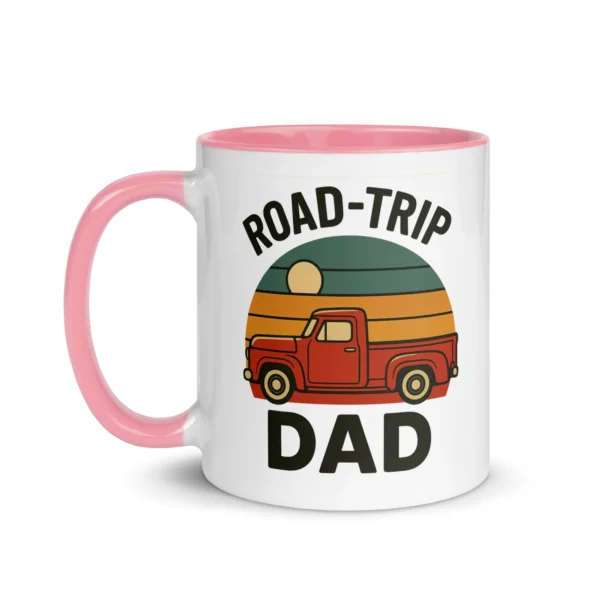 Road-Trip Dad Color Accent Mug – Adventure Dad Coffee Mug