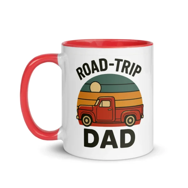 Road-Trip Dad Color Accent Mug – Adventure Dad Coffee Mug