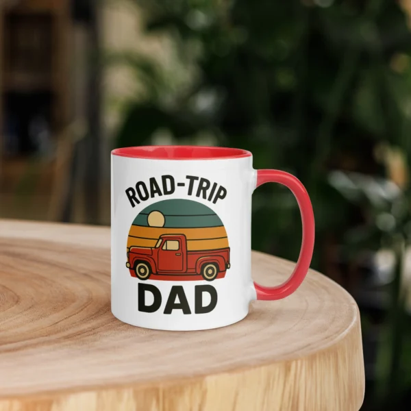 Road-Trip Dad Color Accent Mug – Adventure Dad Coffee Mug