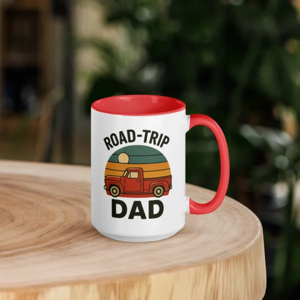 Road-Trip Dad Color Accent Mug – Adventure Dad Coffee Mug