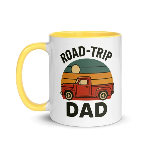Road-Trip Dad Color Accent Mug – Adventure Dad Coffee Mug
