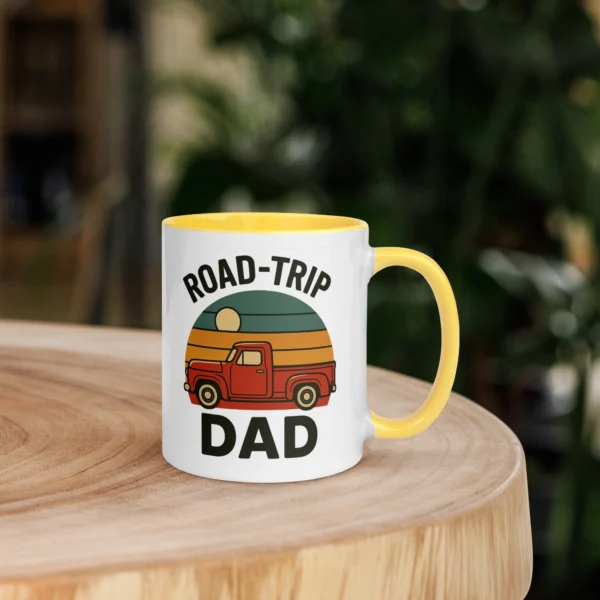 Road-Trip Dad Color Accent Mug – Adventure Dad Coffee Mug
