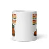 Hiking Buddy White Glossy Mug – Adventure in Every Sip