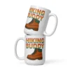 Hiking Buddy White Glossy Mug – Adventure in Every Sip