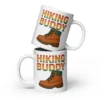 Hiking Buddy White Glossy Mug – Adventure in Every Sip