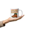 Hiking Buddy White Glossy Mug – Adventure in Every Sip