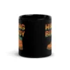 Hiking Buddy Black Glossy Mug - Hiker’s Coffee Mug