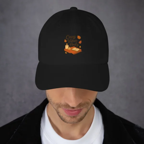Cozy Vibes Only Dad Hat – Autumn Aesthetic Adjustable Hat