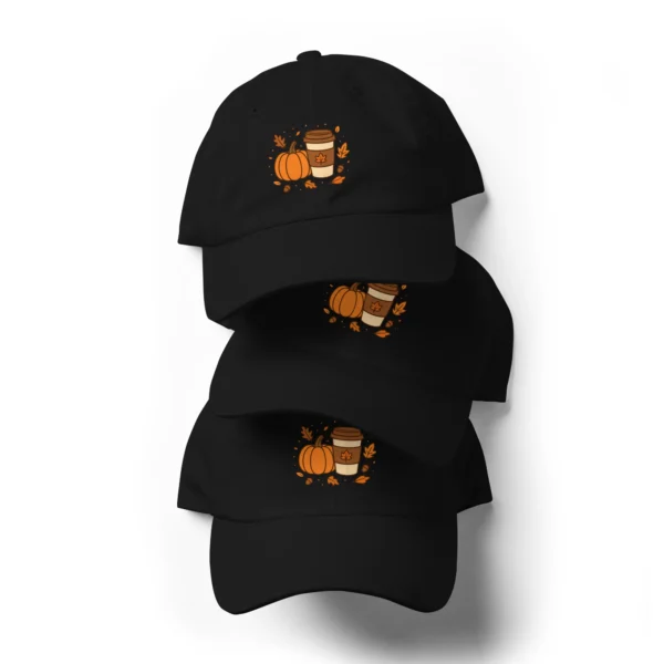 Fall Aesthetic Dad Hat – Seasonal Leaves Adjustable Cap