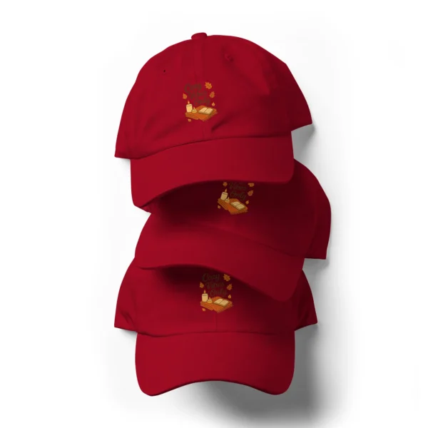 Cozy Vibes Only Dad Hat – Autumn Aesthetic Adjustable Hat