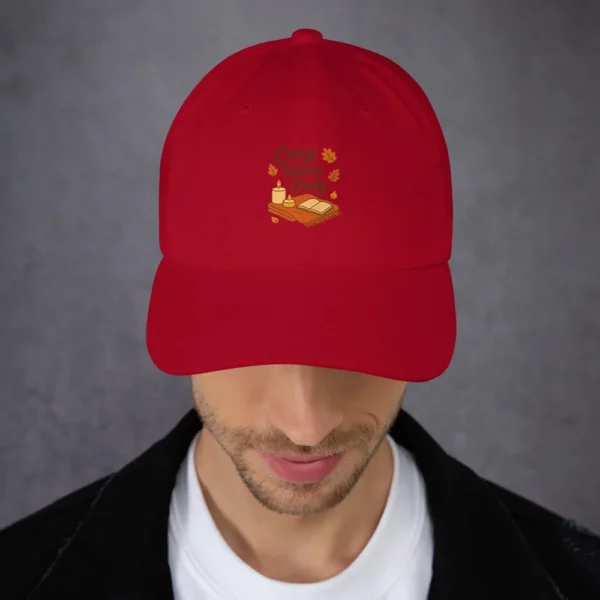 Cozy Vibes Only Dad Hat – Autumn Aesthetic Adjustable Hat