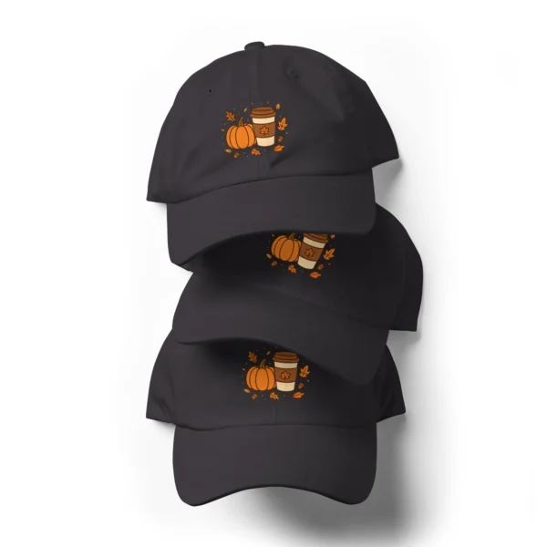 Fall Aesthetic Dad Hat – Seasonal Leaves Adjustable Cap