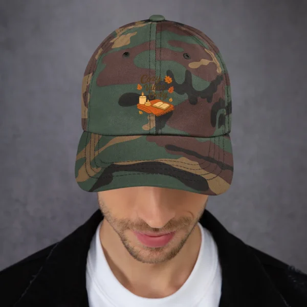 Cozy Vibes Only Dad Hat – Autumn Aesthetic Adjustable Hat