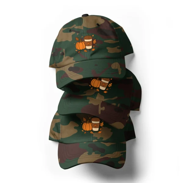 Fall Aesthetic Dad Hat – Seasonal Leaves Adjustable Cap