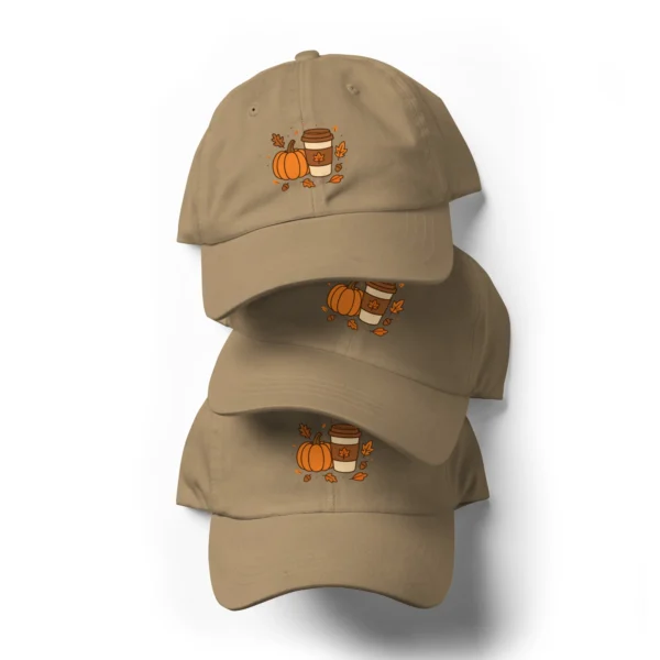 Fall Aesthetic Dad Hat – Seasonal Leaves Adjustable Cap