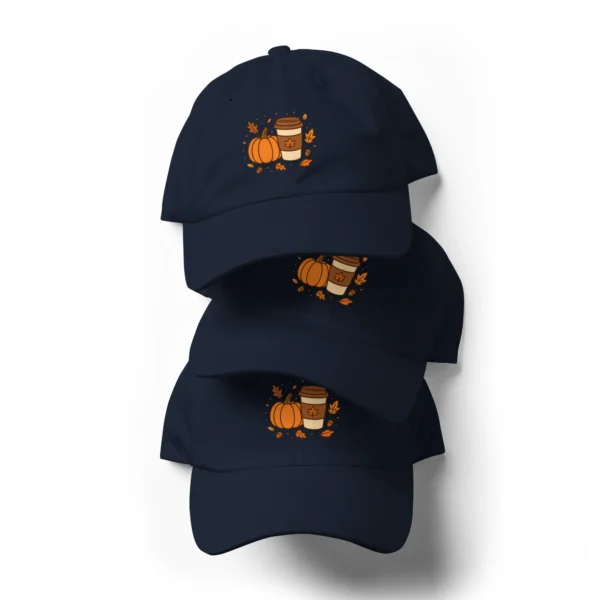 Fall Aesthetic Dad Hat – Seasonal Leaves Adjustable Cap