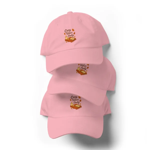 Cozy Vibes Only Dad Hat – Autumn Aesthetic Adjustable Hat
