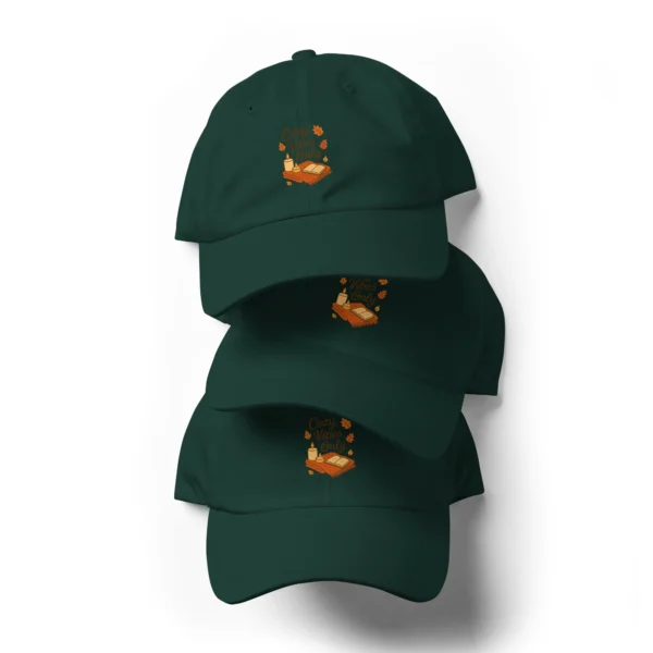 Cozy Vibes Only Dad Hat – Autumn Aesthetic Adjustable Hat