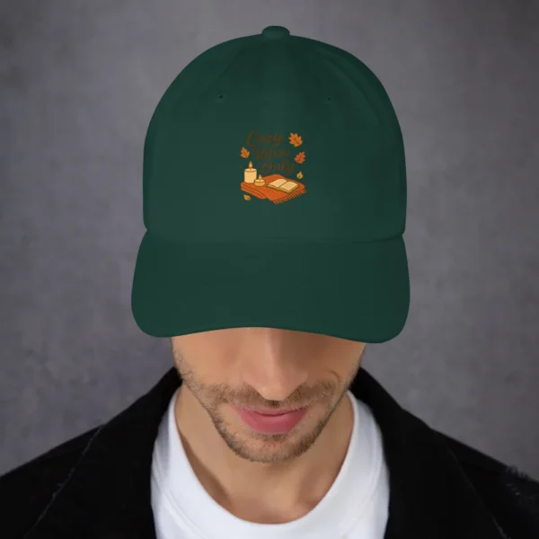 Cozy Vibes Only Dad Hat – Autumn Aesthetic Adjustable Hat