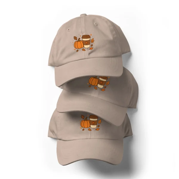 Fall Aesthetic Dad Hat – Seasonal Leaves Adjustable Cap