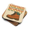 Hiking Buddy Cork-Back Coasters – Funny Hiking Coasters