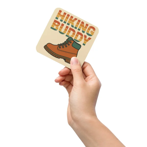 Hiking Buddy Cork-Back Coasters – Funny Hiking Coasters