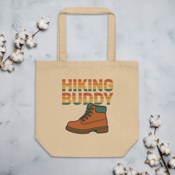 Hiking Buddy Eco Tote Bag – Durable Organic Cotton Bag