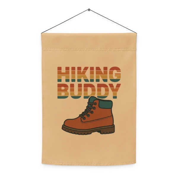 Hiking Buddy Garden Flag – Outdoor Adventure Decor
