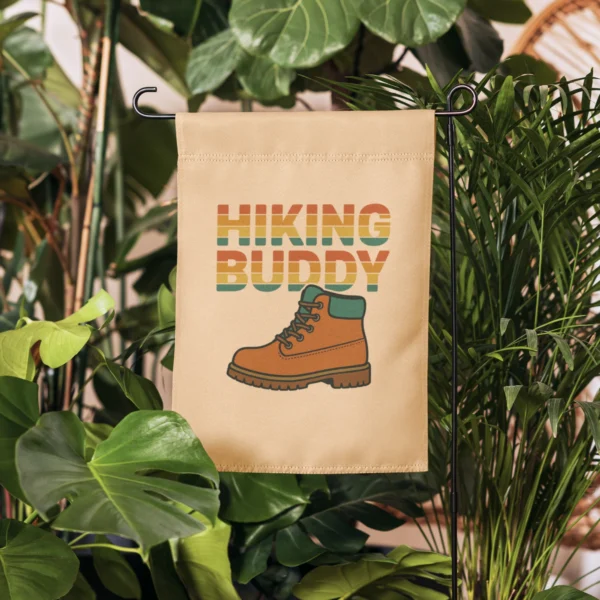 Hiking Buddy Garden Flag – Outdoor Adventure Decor