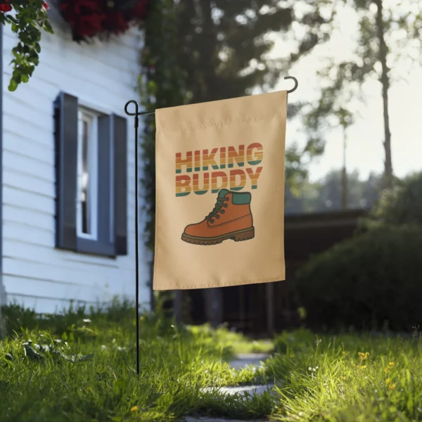 Hiking Buddy Garden Flag – Outdoor Adventure Decor